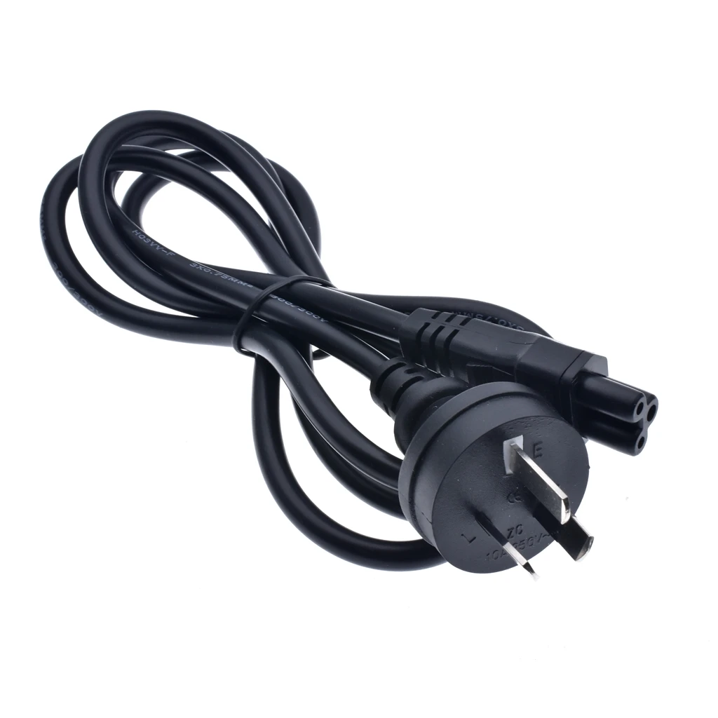 AU Australia AC Power Cable AUS Australian IEC C5 Cloverleaf Power Extension Cord 1.5m 5ft For Laptop Computer