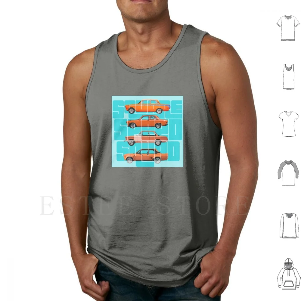 Square Speed Squad Tank Tops Vest Sleeveless Datsun Datsun 510 131 Abarth Abarth Lotus Lotus Cortina