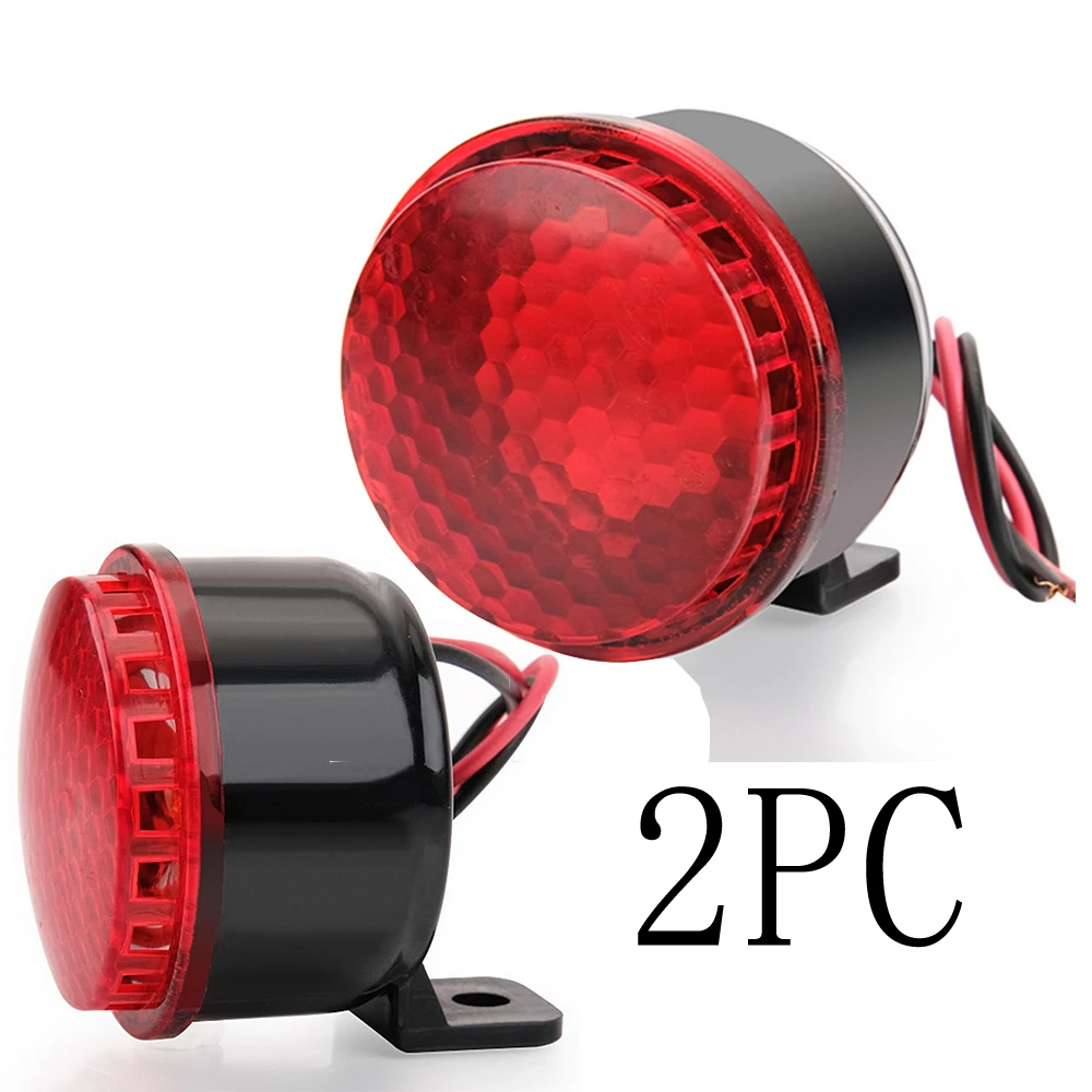 

2PC 2" 120dB 6 Tones Mini Backup Siren Lamp DC 12V / 24V Motorcyle Small Car Horn Speaker Reverse Backup Warning Buzzer Truck