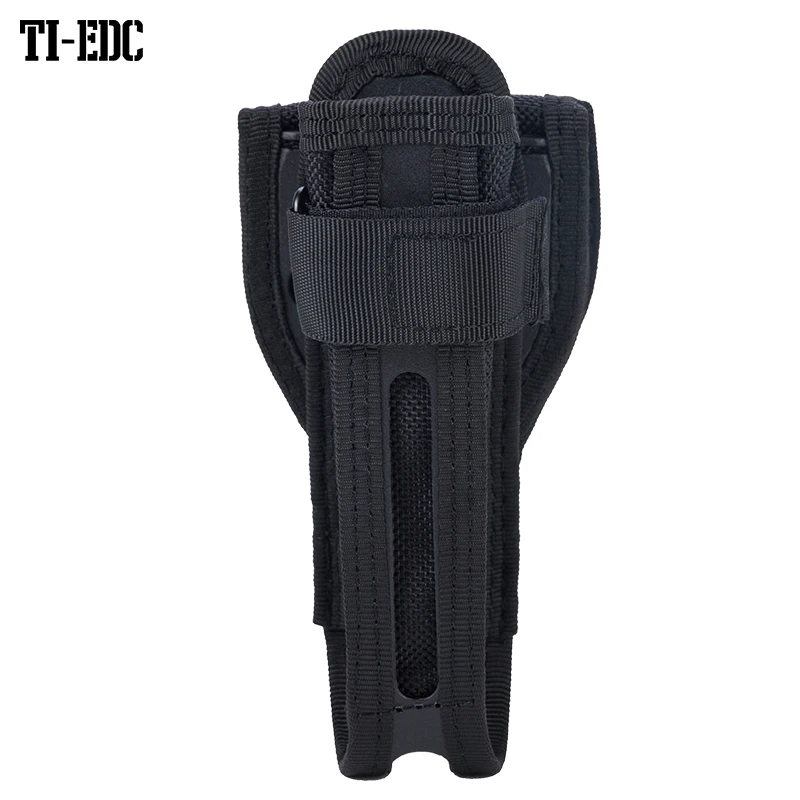 360 Degree Rotating Telescopic Baton Pouch, Expandable Baton and Flashlights Holsters,Tactical Molle Nylon Holster Duty Belt bag