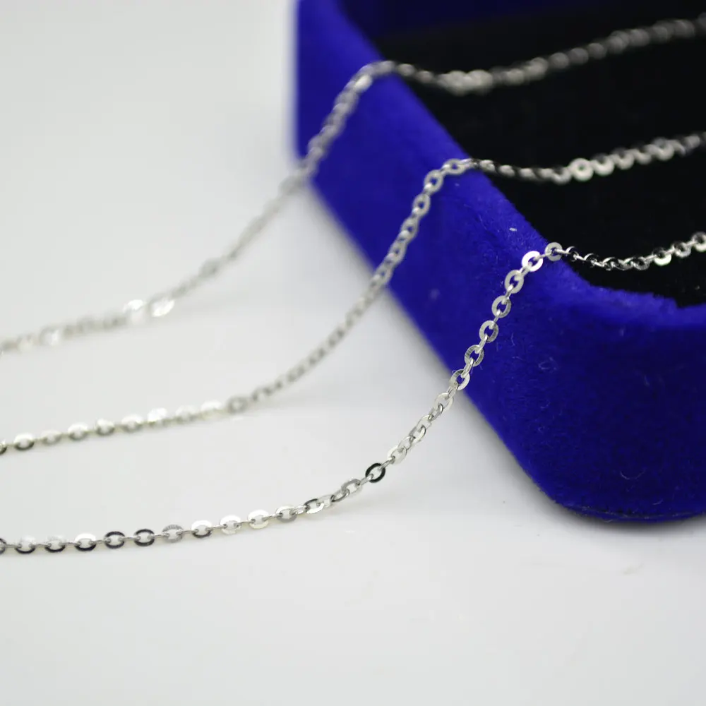 3 Pieces/lot 100% Genuine S925 Sterling Silver O Chains Sterling Silver Necklace Korean Jewelry Clavicular Chain Wholesale