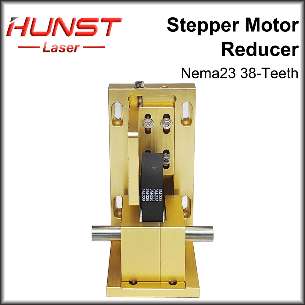 Hunst Stepper Motor Reducer Nema23 38-Teeth for CO2 Laser Cutting and Engraving Machine (X Y-axis Motor Seat）