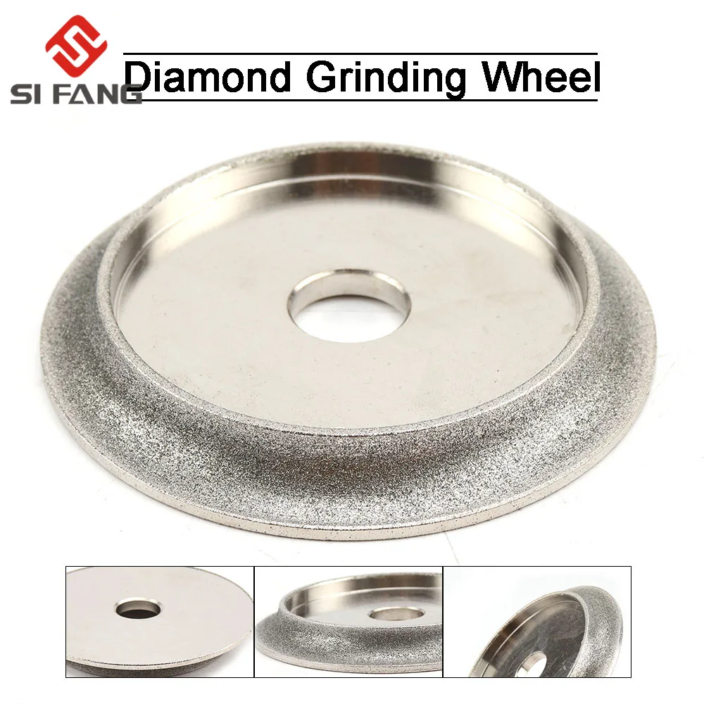 100mm Diamond Grinding Wheel 45 degrees 4 inch Electroplated Grinder for hard alloy  tungsten steel milling cutters etc