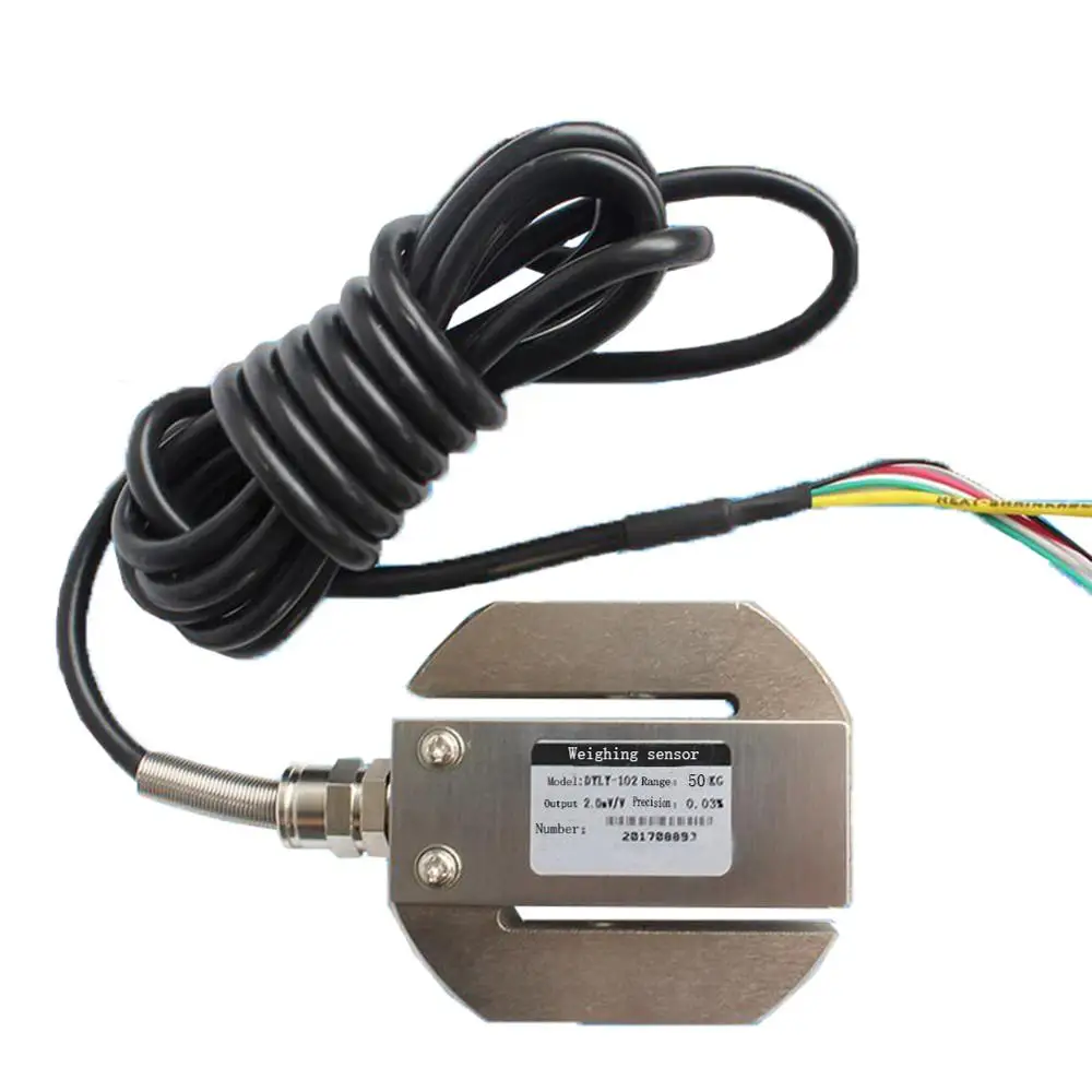 DYLY-102 Round S Shape Tension Pressure Miniature Load Cell Weight Weighing Sensor 5kg 10kg 50kg 100kg CE0163