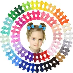 50/70/90 PCS Baby Girl Hair Clip Ribbon Hair Bows with Alligator Clips for Baby Girls Infant Toddlers Kids