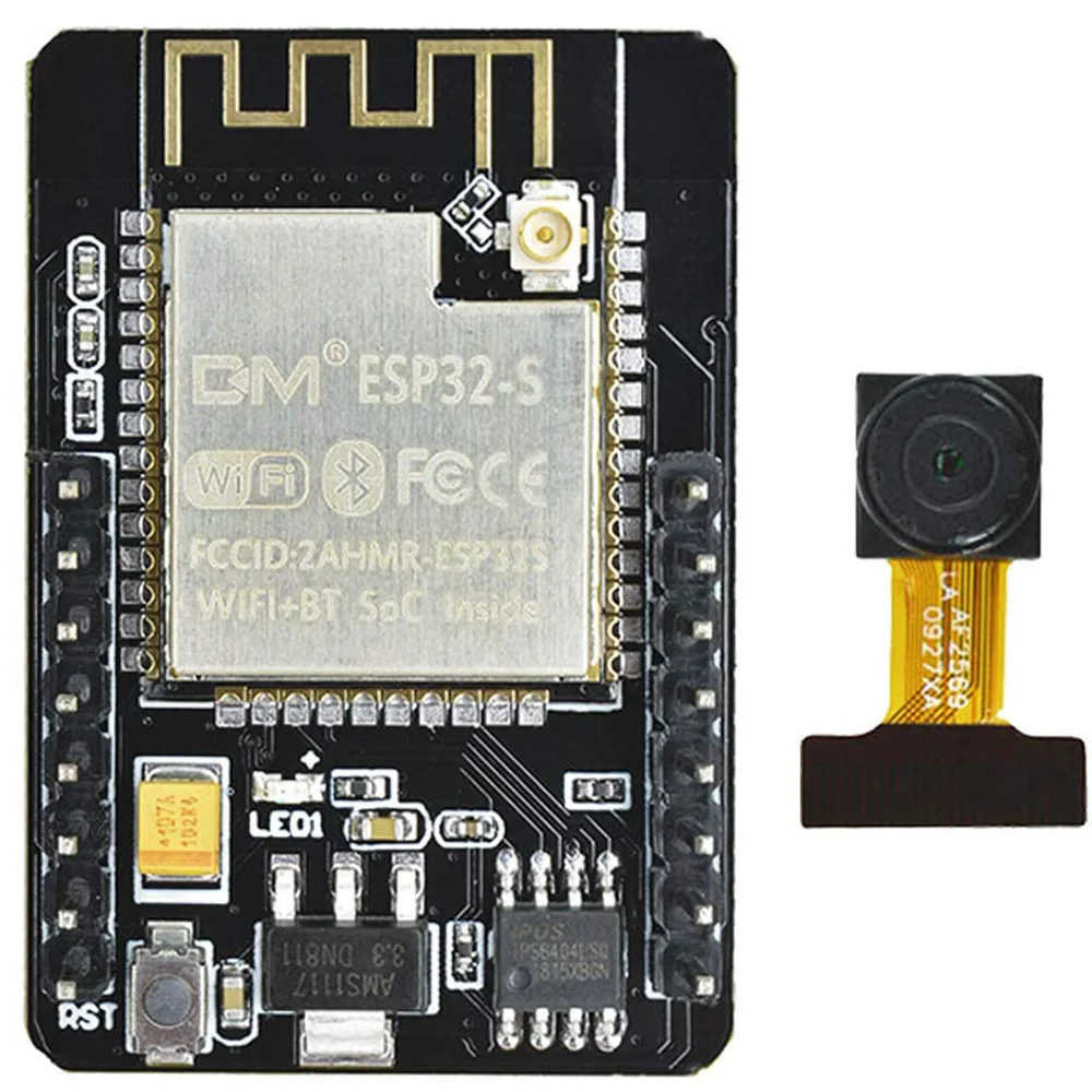 Módulo de cámara ESP32-CAM ESP32-S OV2640, placa de cámara de 2MP, inalámbrica, WiFi, Bluetooth, ranura para tarjeta TF para Arduino Raspberry Pi