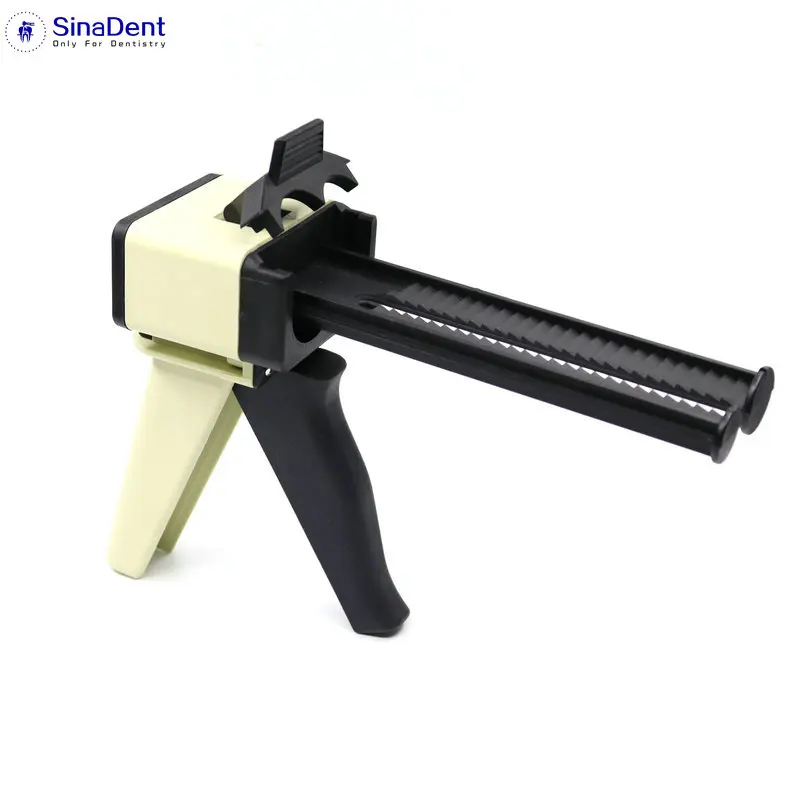 1Pcs Dental Impression Mixing Dispensing Gun Universal Dispenser Gun 1:1 /1:2 Silicon Dispenser Gun 50ml Dental Material