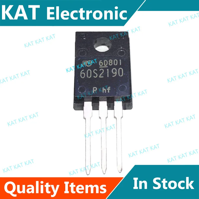 5 unids/lote FMV60N190S2HF 60S2190 FMV60N190S2 TO-220 MOSFET de potencia