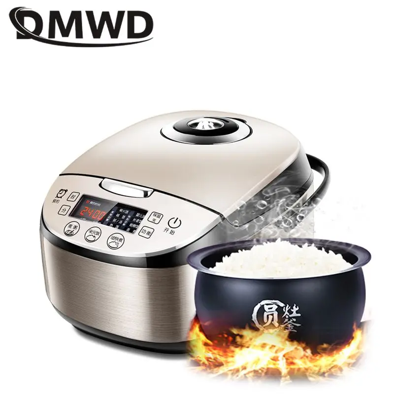 DMWD Multifunction 4L Intelligent Rice Cooker Electric Food Steamers Automatic Cake Maker Reservation 0-24 Hours Top Quality