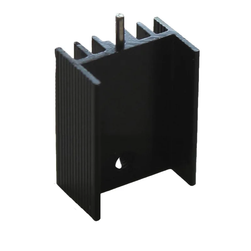 Aluminium koellichaam TO-220 Mosfet NAAR 220 koellichaam koelerradiator voor MOS LM317 L7805 L7812 L78XX Transistorset IRFXX - 10 stuks