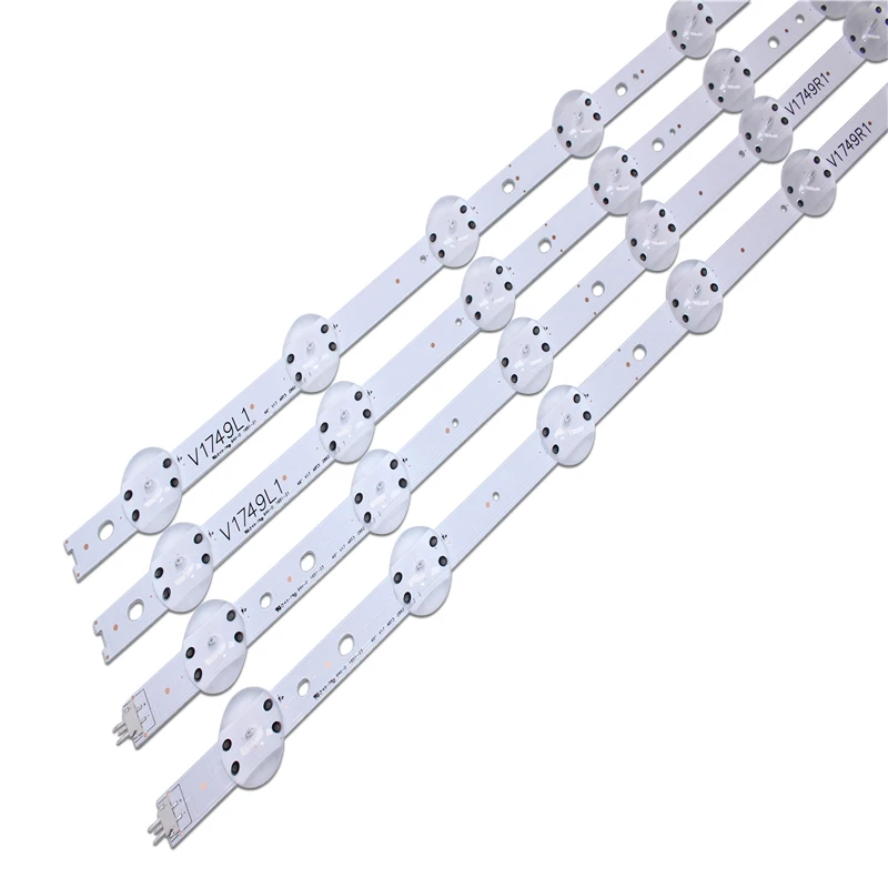 8 PCS/set LED strip For LG 49UV340C 49UJ6565 49UJ651V 49UJ670V 49UJ701V V17 49 R1 L1 ART3 2862 2863 6916L-2862A 6916L-2863A