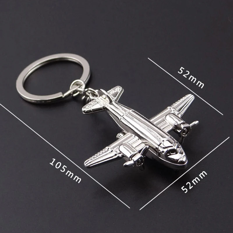 2023 New Creative Alloy Airplane model Keychain Fighter Men Women Bag Key pendant Small Gift Metal Aircraft Key ring