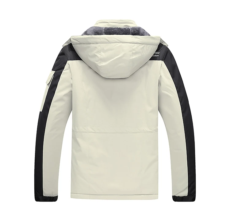 Winter New Thick Warm Fleece Outdoor Parkas Jacket Coat Men Windproof Hooded Military Parkas Men Fashion Casual Jacket Men