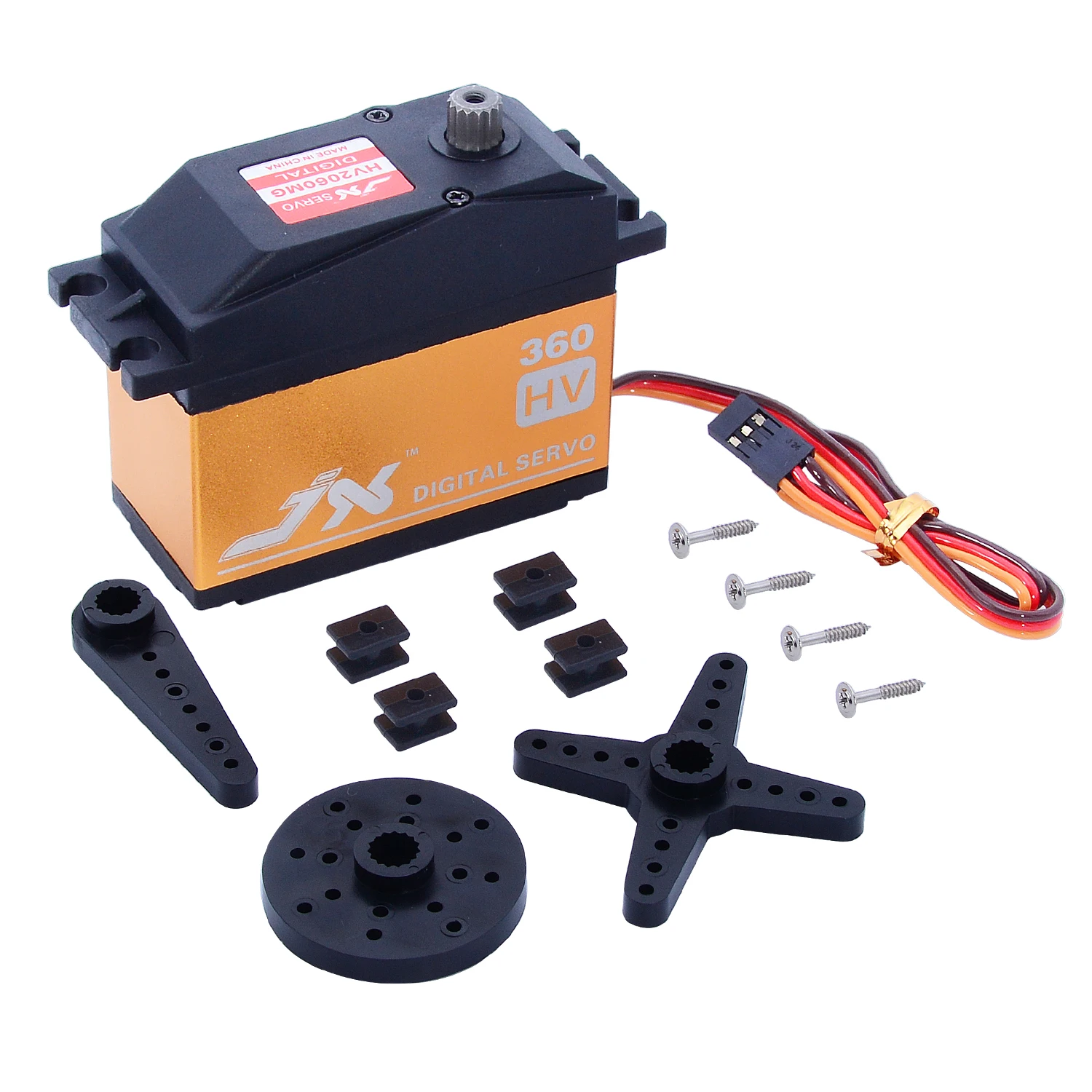 JX Servo PDI-HV2060MG 60KG Large Torque 360 Degree Digital Servo 1/5 Car compatible SAVOX-0236 LOSI XL 5T BAJA Robot  Pan-tilt