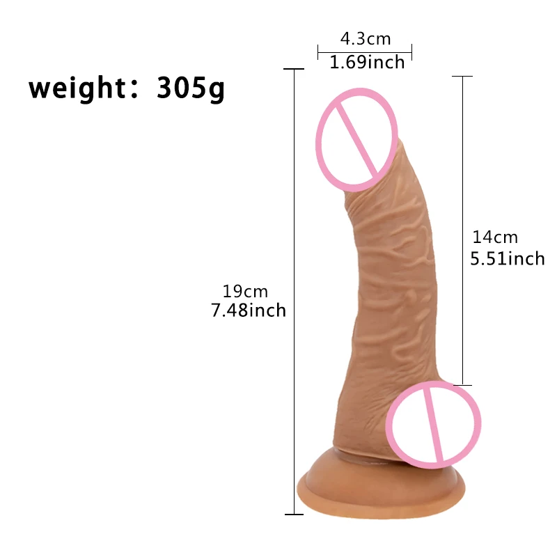 Moonuo Female Masturbator Asia Three Generations Healthy Soft Glue  Huge Realistic Dildo Suction Cup For Women Big Dick Sex Toys