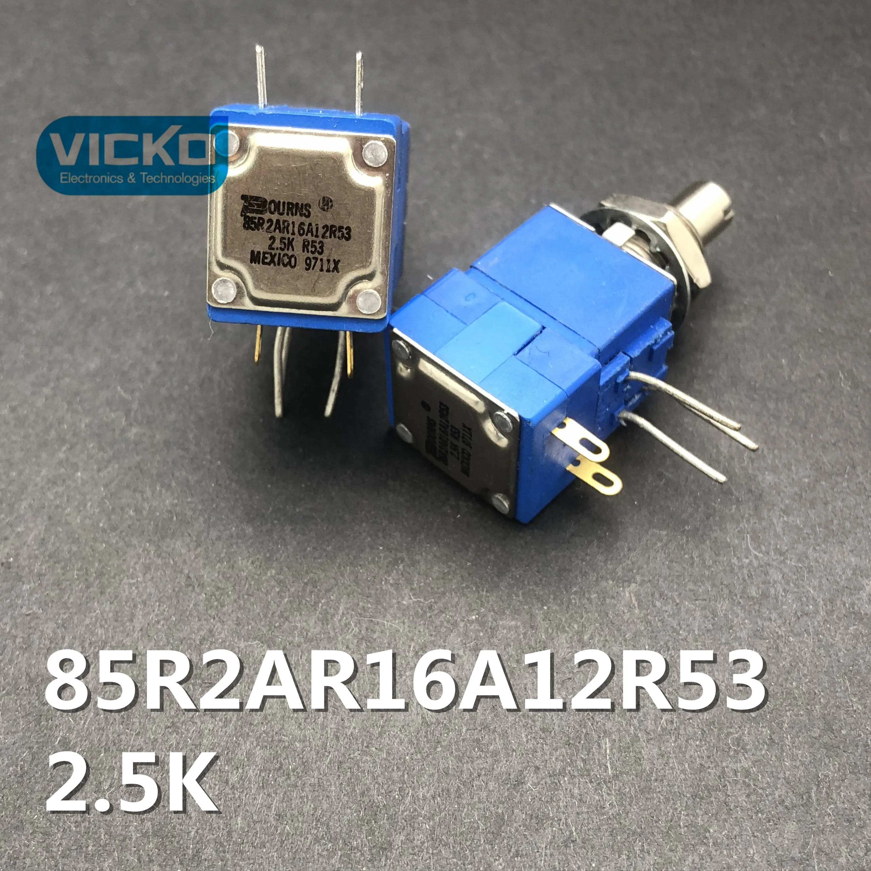 [VK] Mexico original potentiometer 85R2AR16A12R53 single 2.5k R53 9711X with double-circuit breaker shaft 18MM switch