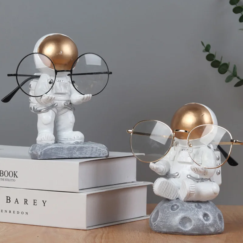 Hot Sale Creative Astronaut Glasses Bracket Glasses Shop Display Stand Desktop Glasses Bracket Pen Display Stand Gift Decoration