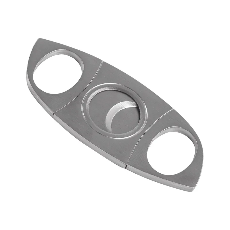 

Stainless Steel Blade Cigar Cutter Sharp Sigaar Cutting Tool Cigars Guillotine Pocket Zigarren Cutter