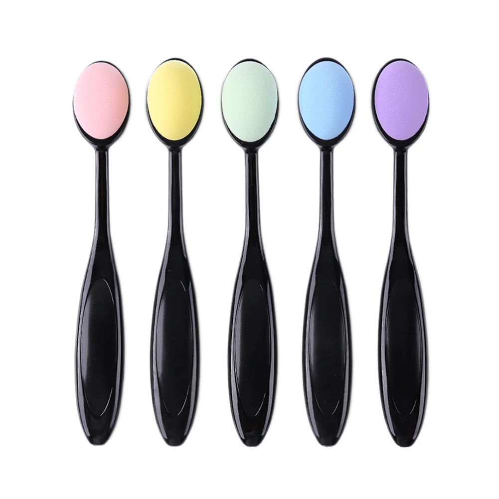 5pcs/set Colorful Smooth Sponge Blending Brushes Drawing Painting Brushes Flat Kit Blending Ink Tools for DIY Scrapbooking Card