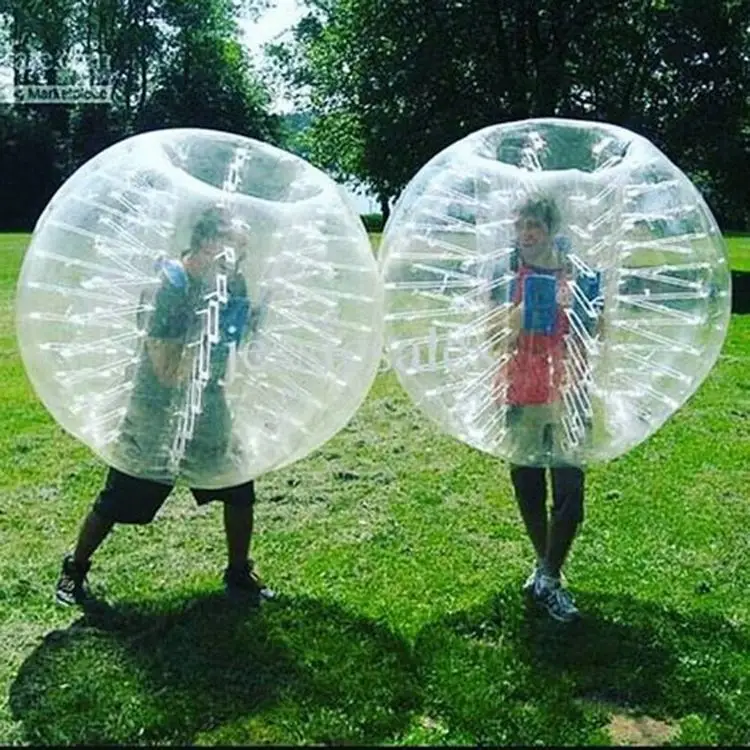 PVC 팽창식 버블 축구 Zorb 축구공, 성인 가족 야외 게임 공, 스포츠 장난감, 1.5m 범퍼 볼, 0.8mm