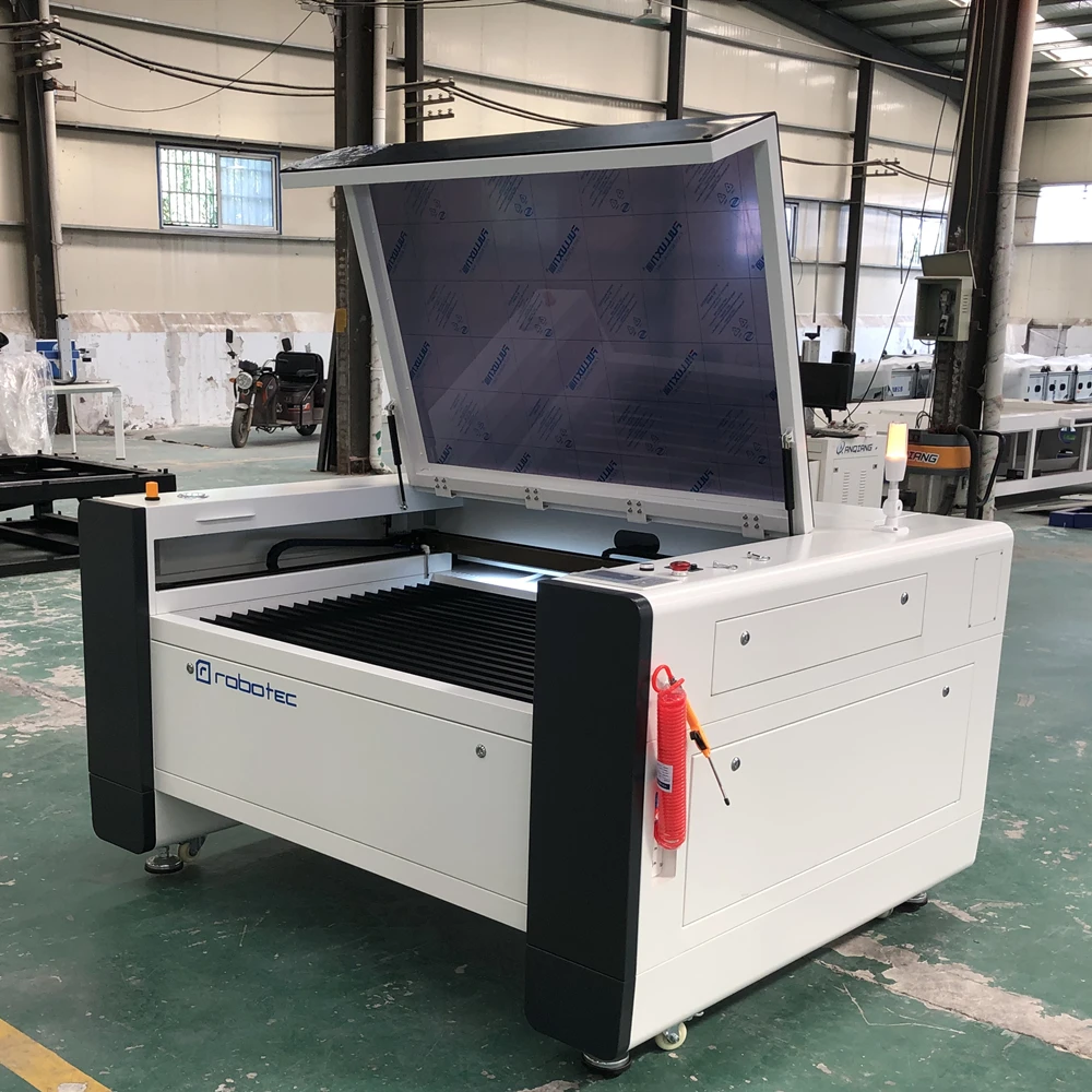 RECI W2 W4 100W 1390 Laser Engraving Cutting Machine With Heavy Bed Co2 Laser Cutter Autofocus Cw5000 Cw5200 Rotation Axis