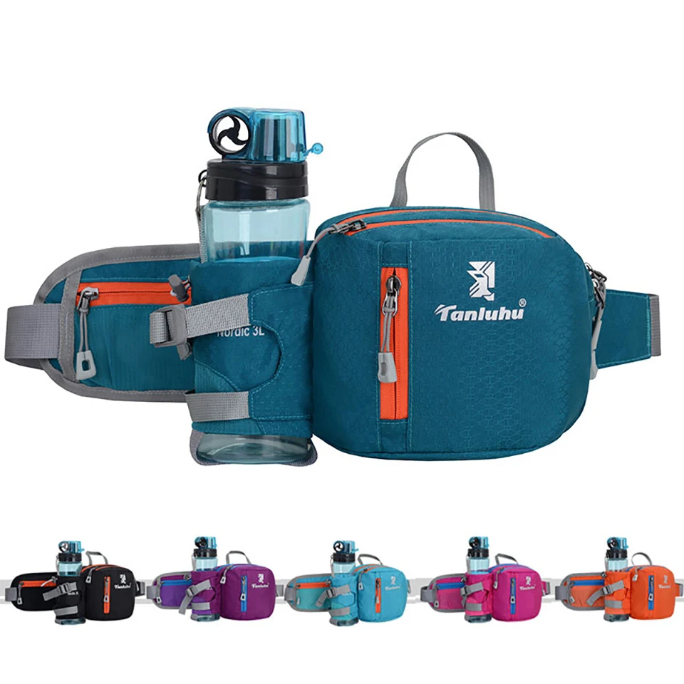 

Outdoor Sports Waist Bag Men's And Women's Multifunctional Large Capacity Fitness Cycling Mountaineering Waist Bag With Kettle