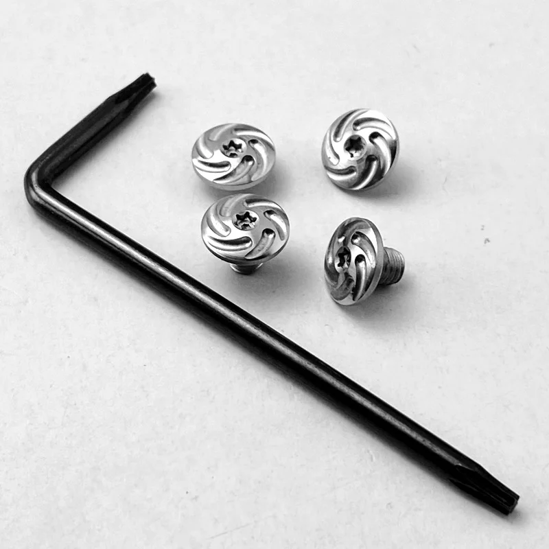 1 Set 416 Stainless Steel Beretta 92fs M9 Grip Handle Screws with T8 Torx Keys Wrench DIY Making Accessories Nails CNC Machined