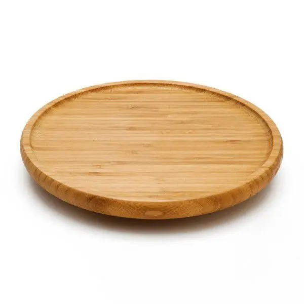 DOLBOVI Fame Kitchen Bamboo Large Round Rotating tray 24 X24CM tray поднос plateau de service