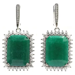 Buy 5 Get 1 Free 40x20mm Hot Selling 18x13mm Cut Real Green Emerald Red Ruby Pendant Earrings Rings