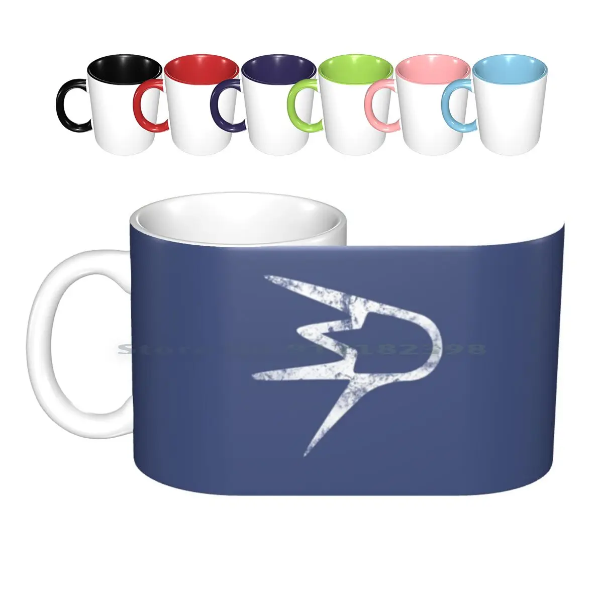 Distressed Wavepunk Logo Ceramic Mugs Coffee Cups Milk Tea Mug Wavepunk Distressed Streamer Rocket League Creative Trending