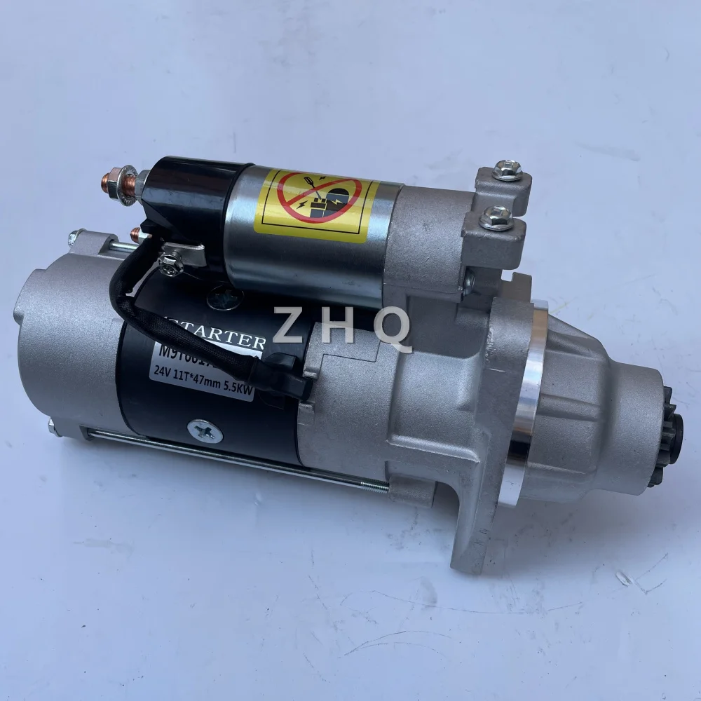 For Sumitomo SH450 400 460 465 300A3 Starter Motor Mitsubishi 6D24 Engine Switch Starter Motor Excavator Parts