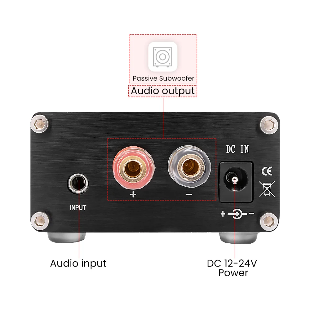 AIYIMA 100W TPA3116 Subwoofer Power Amplifier Audio Board Home Theater TPA3116D2 Mono Digital Sound Amplifiers NE5532 OP AMP