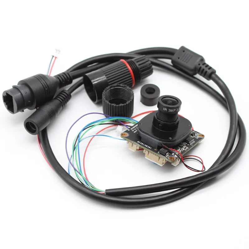 HD 4mp 5mp Low illumination H.265 AI IP Camera Module CCTV Network Main Board XMeye ONVIF + lens ircut cable