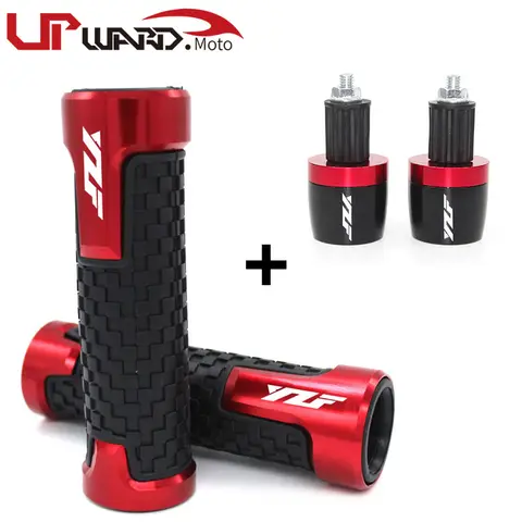 CNC 22MM 오토바이 핸들 바 그립 핸들 바 캡 엔드 플러그 Yamaha YZF R1 YZF R6 YZFR6 YZF R125 YZFR15 R25 YZF R3 YZF R25