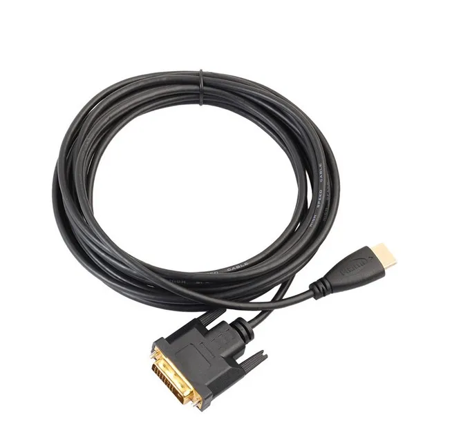 1m 1.8m HD To DVI DVI-D Cable 24+1 Pin Adapter HDMI-compatible Cables 1080p For LCD DVD HDTV XBOX PS3 High Speed Hd