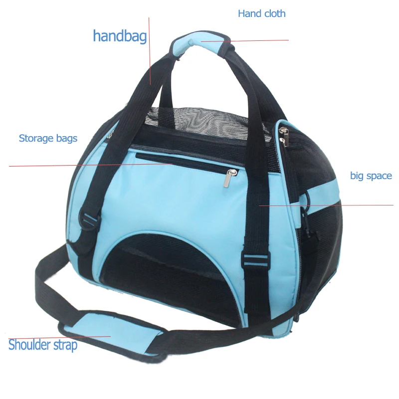 SHUANGMAO Portable Dog Cat Shoulder Travel Bags Breathable Mesh Pet Small Cats Puppy for Carrier Outgoing Pets Handbag Backpack