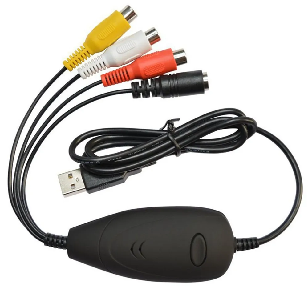 EZCAP172 Video Camera Recorder USB Audio Video Capture Card Convert Analog Video From VHS 8MM DVD Player Support Win7/8/10