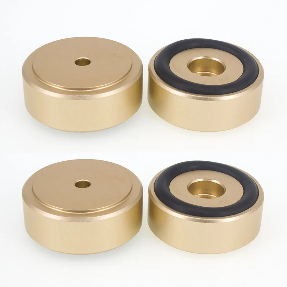 4 Bộ Khuếch Đại Cô Lập Chân Máy Chống Sốc Va Đập HIFI Bàn Xoay Chân Miếng Lót Khuếch Đại Âm Thanh Chân Nhôm Loa Cô Lập Chân 40*15