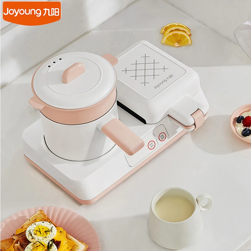 Joyoung – Machine à petit déjeuner GS950 4 en 1, grille-pain multifonctionnel, marmite à vapeur, poêle à gâteau, cuiseur de nourriture pour bébé
