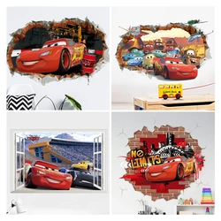 3D Cartoon Lightning McQueen  wall stickers for kid's room kindergarten bedroom living room diy wall decoration
