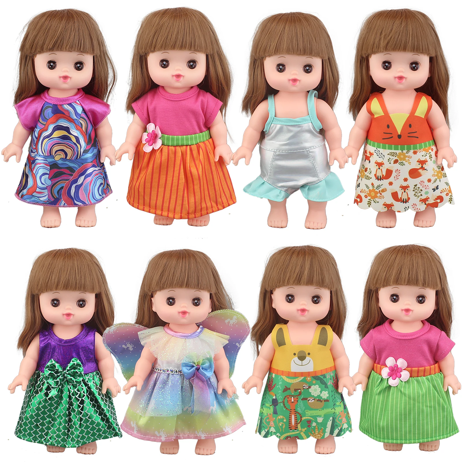 2021 New Lovely dress for 25cm Mellchan Baby Doll Clothes Accessories