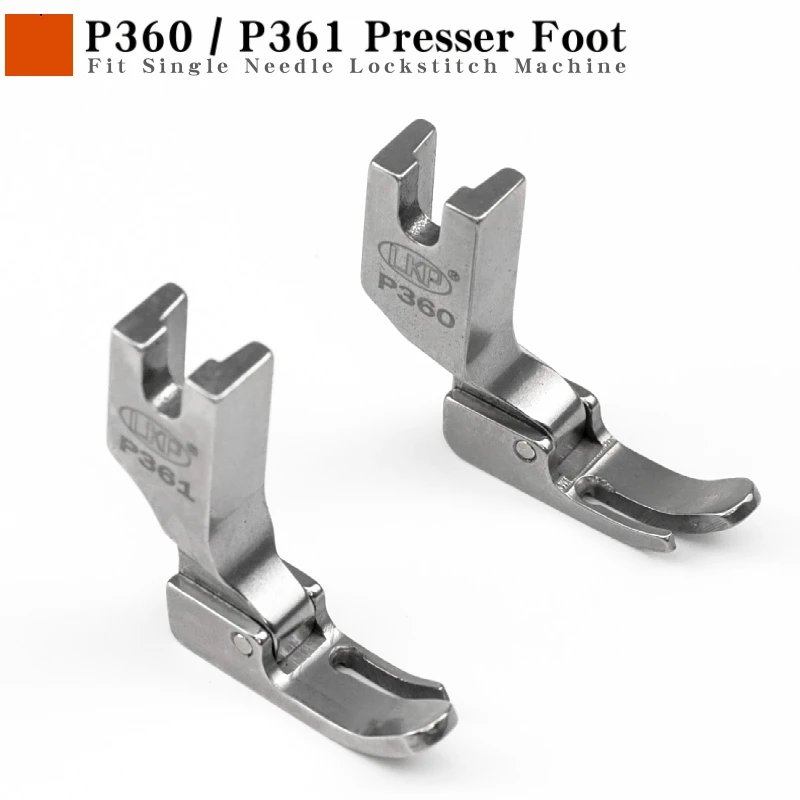 P360 P361 Zipper Presser Foot For Industrial Single Needle Lockstitch Sewing Machine JUKI BROTHER Steel Sewing Accessories Parts