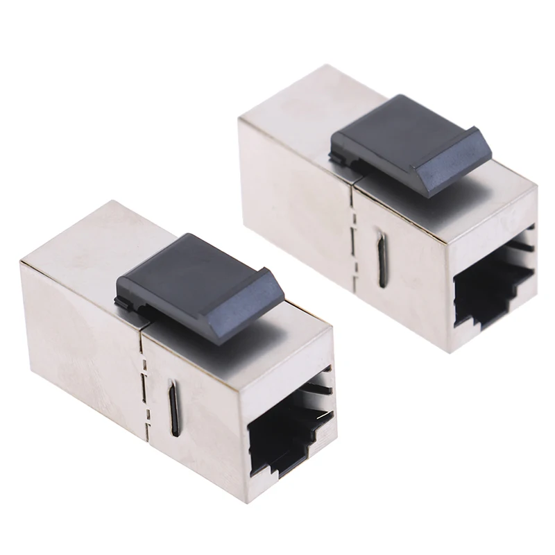 1 PC RJ45 Keystone Cat6 SHIELDED Modular Coupler FTP สังกะสีอัลลอยด์โมดูลแจ็คเชื่อมต่อ Ethernet LAN สายเคเบิลเครือข่าย Extender ADAPTER