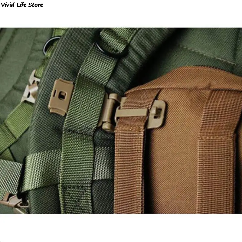 1pcs Molle Strap Backpack Bag Webbing Connecting Buckle Clip Strong