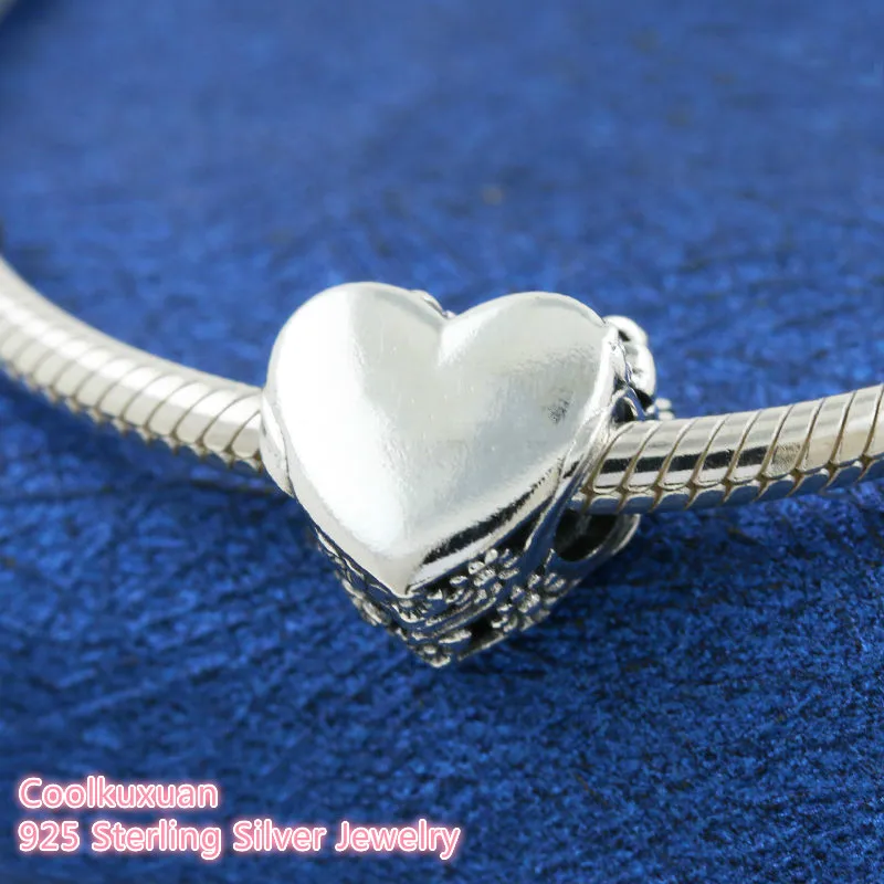 Inverno 100% 925 Sterling Silver non riesco a dire di fare senza di te perline con ciondoli a forma di cuore adatto alla creazione di gioielli con bracciali Pandora originali