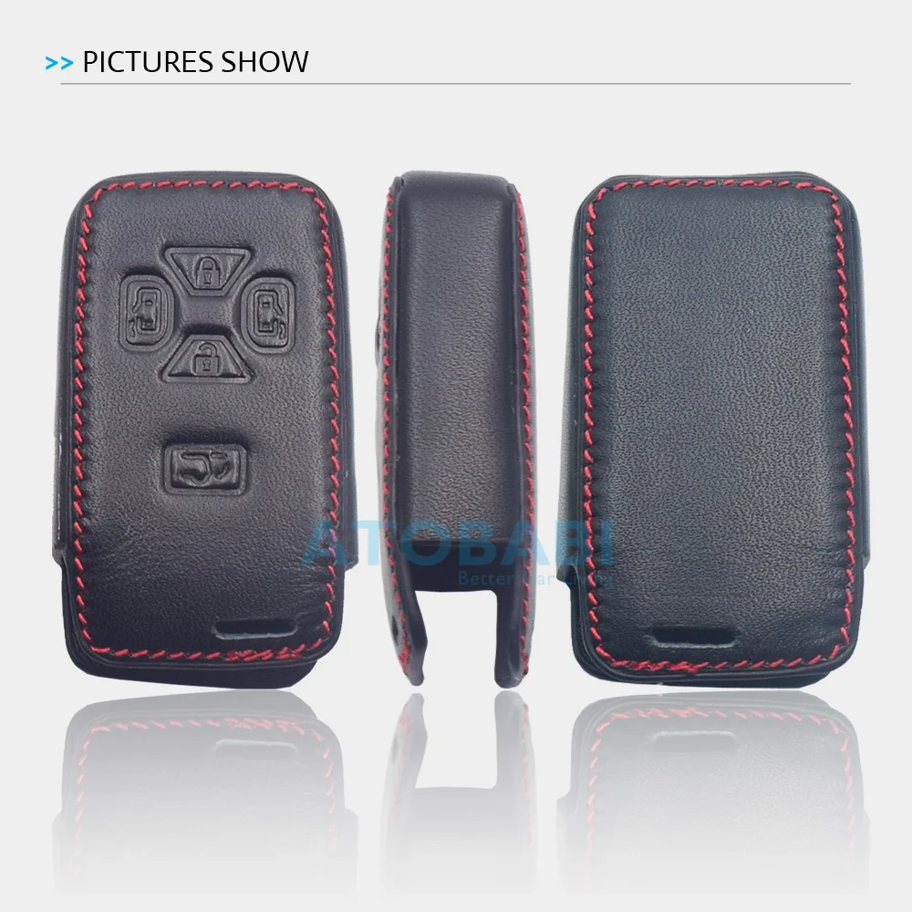 ATOBABI Leather Car Key Case For Toyota Alphard Vellfire Previa Estima Isis Noah Voxy Smart Remote Control Fobs Protector Cover