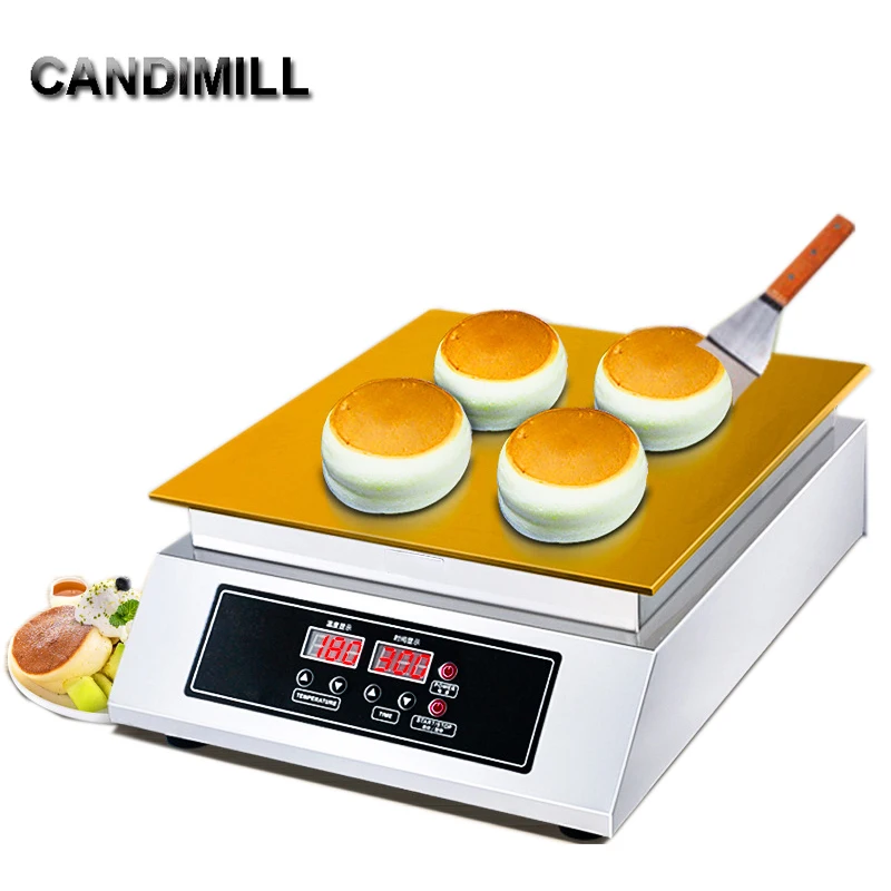 Commercial Digital Display Souffle Baking Machine Electric Dorayaki Baker Fluffy Cupcake Maker