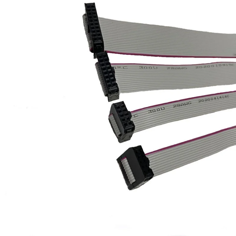 Flat Ribbon Data Cables 16pin for LED Display Receiving Card connection Pure Copper Signal 20cm 40cm 60cm 80cm 100cm Length