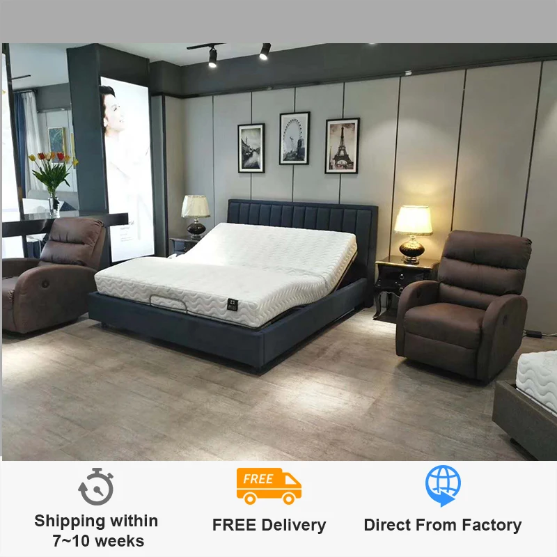 Intelligent Electric Bedstead Elevated Bed Remote Control Electric Folding Bed Multi-Function Massage Couch Confinement Club Bed