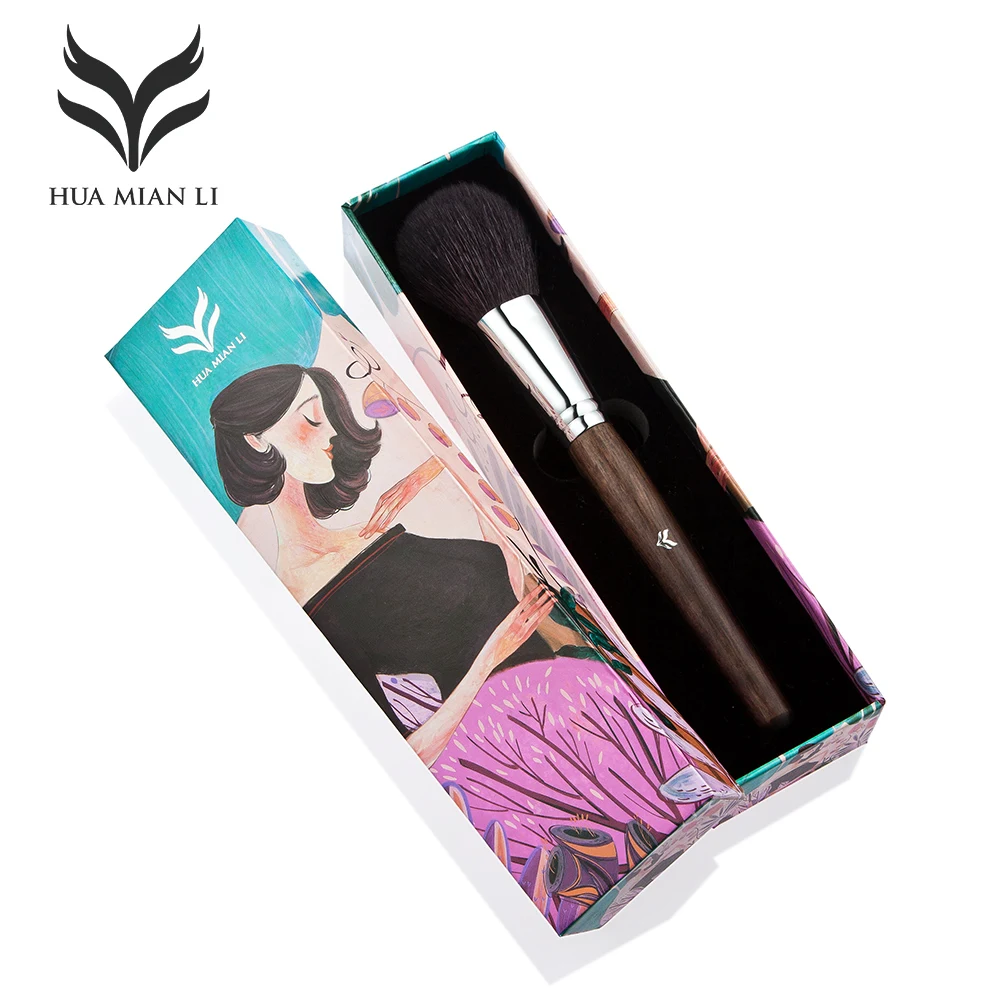 HUAMIANLI – brosse de maquillage pour le visage, accessoire cosmétique, poudre, fond de teint, professionnel, pour femmes